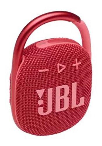 Imagen 1 de 6 de Parlante Jbl Clip 4 Bluetooth Ip67 Con Mosquetón Rojo