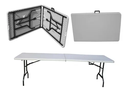 comprar Mesa Rectangular Plegable Plastico Duro 1.80 Metros Hogar