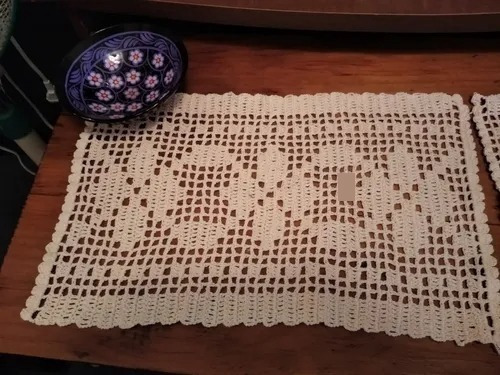 Carpeta De Hilo De Crochet Para Mesa De Luz