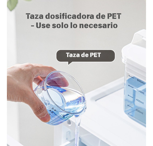 Dispensador Hermético Para Detergente 1800ml Con Medidor