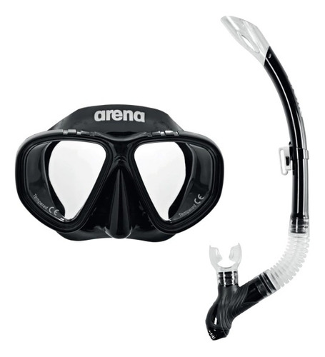 Snorkel + Máscara Luneta Arena Premium Snorkeling Set Junior Color Black Clear Black 505