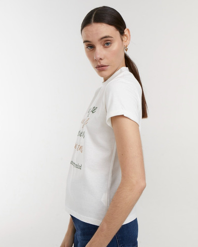 Imagen 2 de 6 de Remera Portsaid Paris Je T'aime Cuello Redondo Para Mujer
