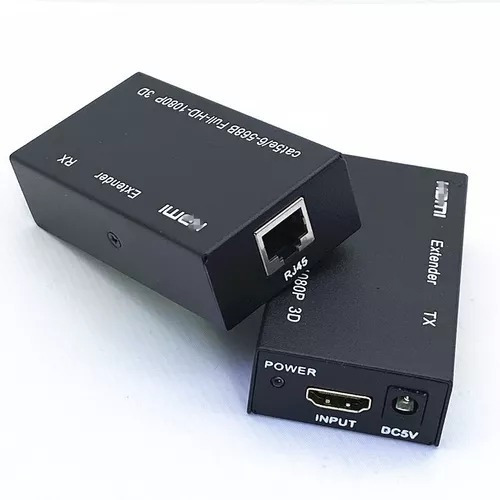 Extensor Video Audio Digital 60mts Hdmi Cable Red Utp Rj45