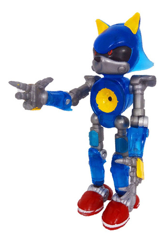 Juguete Sonic Robot Figura Metal Sonic Metonic Ver Boom 20cm