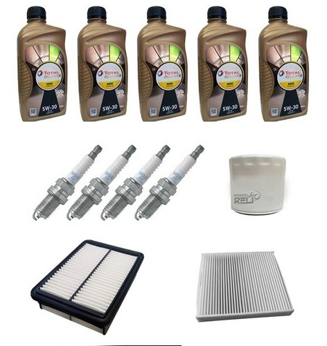 Kit Afinación Para Kia Forte 2.0 Aceite Sintetico 5w30 Total