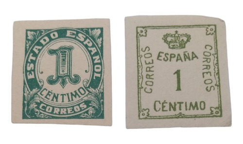 Timbres Postales  España 1 Centimo Años 20's Y 30's  Nuevos