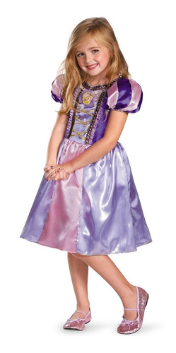 Disfraz Para Niña Rapunzel Princesa Talla Medium 7-8