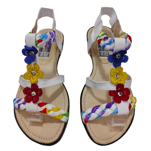Imagen 1 de 8 de Huarache Sandalia Elástico Trenza Colores Amoldable Suave