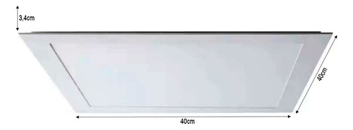Kit 8 Painel Plafon Led Embutir 40x40cm 32w 6500k Blumenau