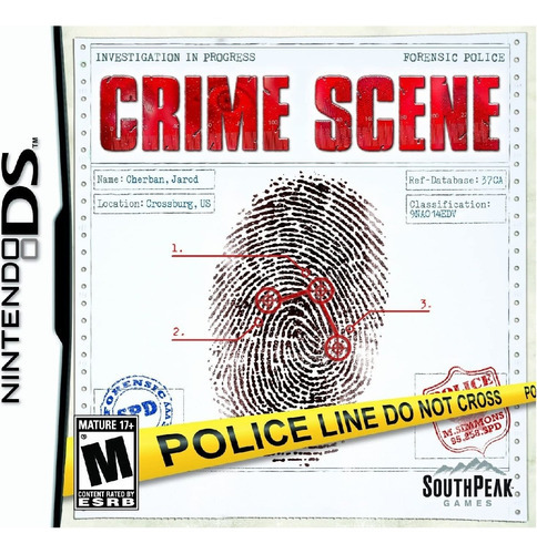 Jogo Crime Scene Para Nintendo Ds Midia Fisica Southpeak