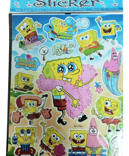Stikers Surtidos Calcomanias Personajes 10 Plantillas