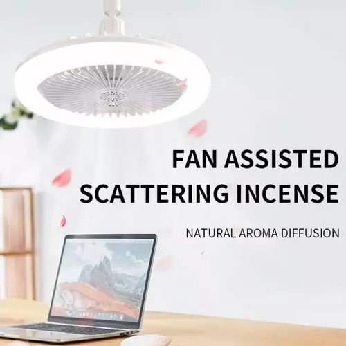 E Ventilador Techo Luz Dimmable Moderno Led Com Controle