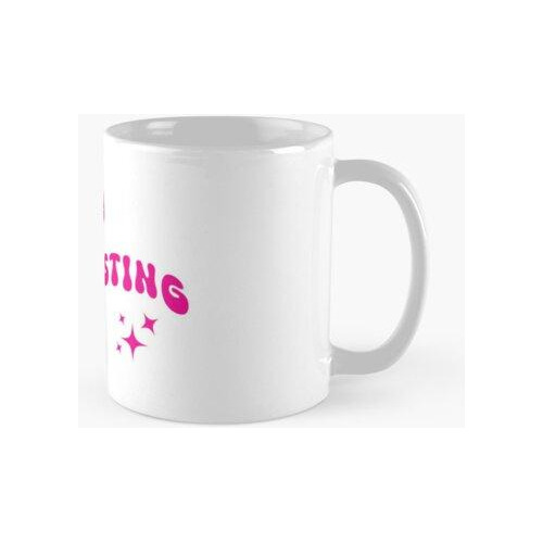 Taza Estoy Manifestando Rosa Calidad Premium