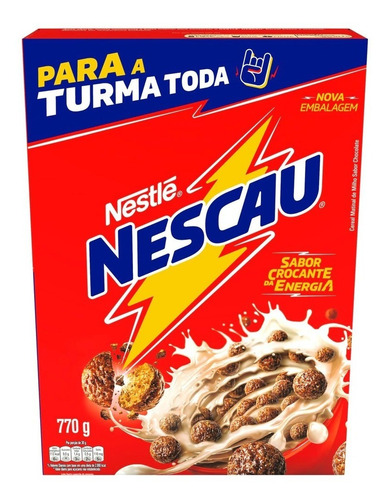 Kit 3 Cereais Nescau Ball 770g Cada Nestle C/ Nota Fiscal