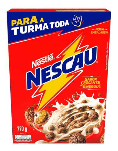 Kit 3 Cereais Nescau Ball 770g Cada Nestle C/ Nota Fiscal  