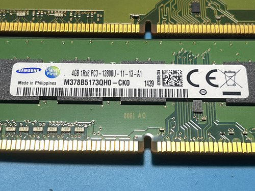 5 Memorias De 4gb, Pc3 -12800u 2rx8 Desktop Memory. (Usado)
