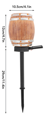 Barril De Vino Con Sensor Led Solar Pathway Pp