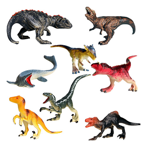 Juguete Decorativo Con Forma De Dinosaurio Gigante En V, 8 P