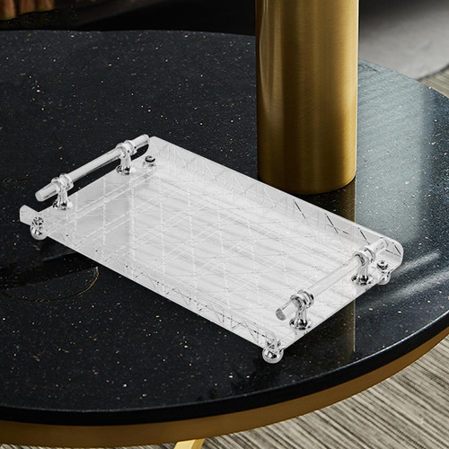Bandeja Rectangular Para Servir, Bandeja De Rayas
