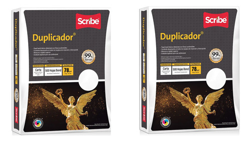 Paquete De 1000 Hojas Blacas Scribe Duplicador Carta Envio