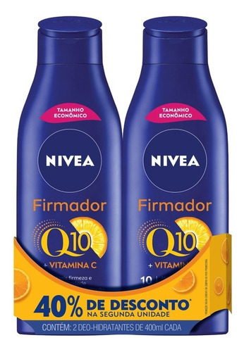 Hidratante Firmador Corporal Q10 Vitamina C 400ml Nivea C/2