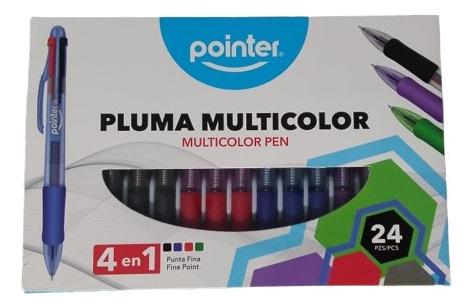 Bolígrafo Pluma Multicolor 4 En 1 Pointer X 24 Unidades