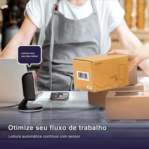 Leitor De Código De Barras Fixo Pdv Usb 1d 2d Qr Code