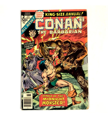 Conan The Barbarian Annual #2 - Marvel Comics 1976 Inglés