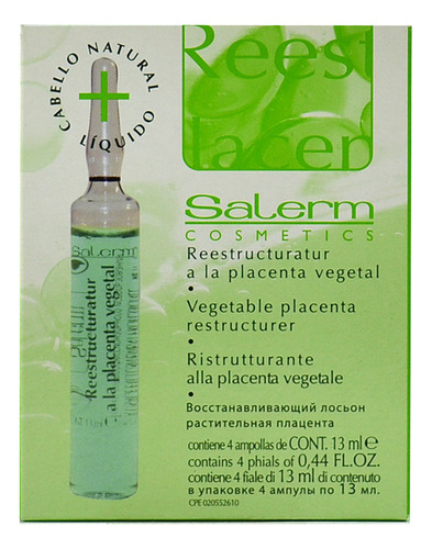 Tratamiento Reestructurante Salerm Vegetable Placenta 4 X 13