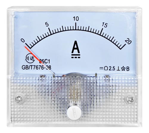 Amperímetro Analógico Dc 20a Classe 2.5 Mod. 85c1