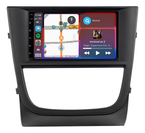 Multimidia Saveiro G5 2008/2012 Android 13 Carplay 64gb 7p
