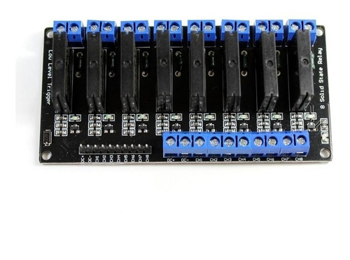 Imagen 3 de 6 de Modulo Rele Estado Solido 8 Canales 5v Bornera 10a