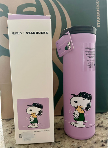 Termo Starbucks Peanuts Snoopy 2025 Lila Lila (Usado)