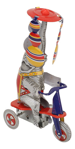 Lata De Juguete Con Forma De Elefante En Triciclo, Diseño Re