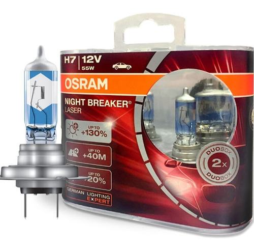 Lampara Osram H7 Night Breaker Laser X2 Unidades - Nolin