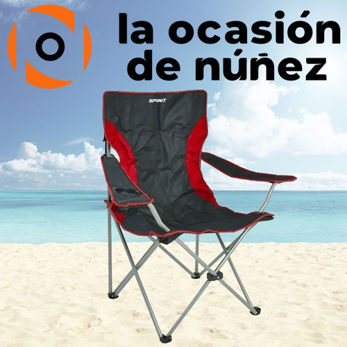 Imagen 4 de 7 de Sillon Director Spinit Acero Silla Plegable Playa Camping