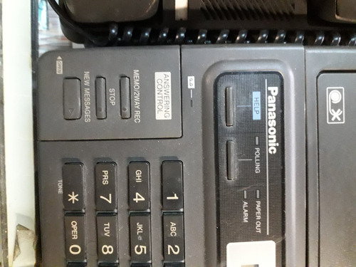 Fax Telefono Contestador Panasonic Kx-f130 C/manual Y Cables (Usado)