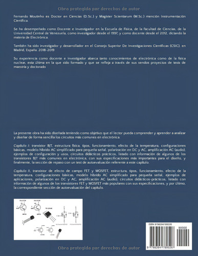 Electrónica Transistores: Teoría Y Aplicaciones Prácticas., De Moutinho Deyán, Dr. Fernando José., Vol. 1. Editorial Independently Published, Tapa Pasta Blanda, Edición 1 En Español, 2023