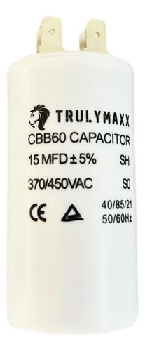 Capacitor 15µf Trulymaxx® Para Refrigeración 