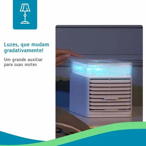 Mini humidificador portátil de aire acondicionado, color blanco