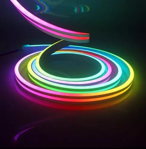 Luz Led Neon Rgb Pixel Multicolor 12v Programable Ic 16703