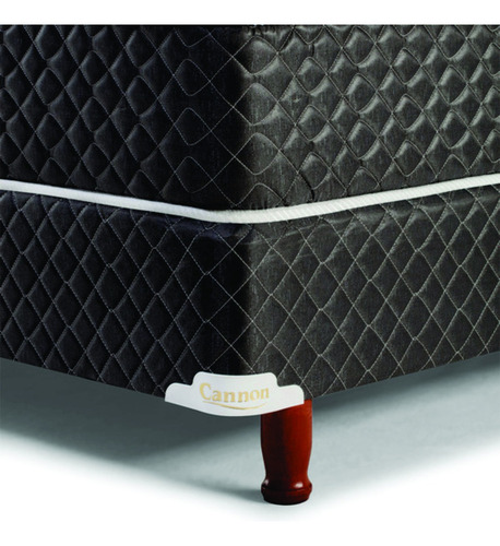 Sommier sommier Cannon Espuma Renovation Súper queen de 200cmx160cm gris oscuro y blanco con base dividida
