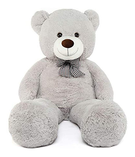 Peluche De Oso Gigante 119cm De Largo Y Color Gris