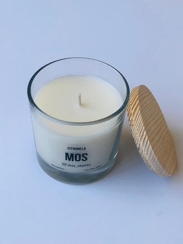 Imagen 2 de 5 de Vela De Soja Aromatizada Con Citronela Mos Cuotas S/i