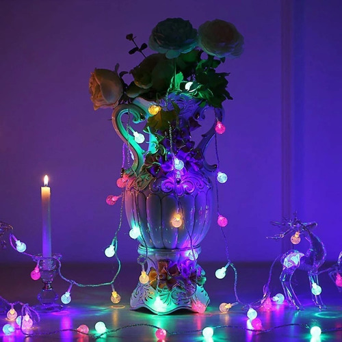 Imagen 2 de 2 de Led Bolitas Cristal Guirnaldas 1,5mts