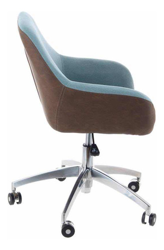 Sillón Ejecutiva Helen Café/celeste Just Home Collection