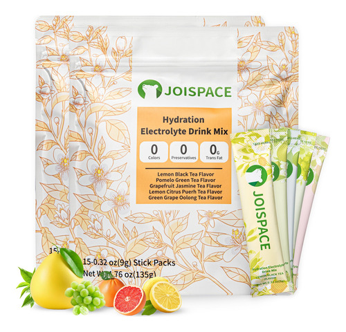 Joispace Mezcla De Bebida Con Electrolitos Y Polifenoles Del