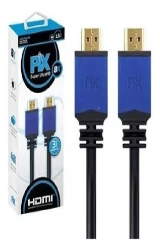 Cabo Hdmi Gold Plus 2.1 - 8k Hdr 19p 1.5m