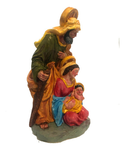 Pesebre Navidad Nacimiento 28cm De Yeso - Pintado A Mano