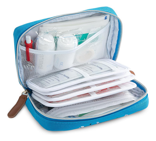 Estuche Portátil C/ Separadores Kit Primeros Auxilios 140pzs